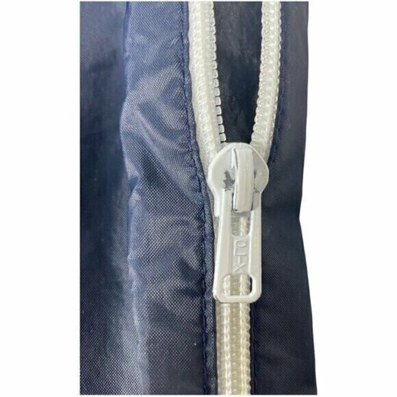 K Way Women's Vintage Retro Navy High Rise Windbreaker Side Zip Pants US 6 - Picture 5 of 9